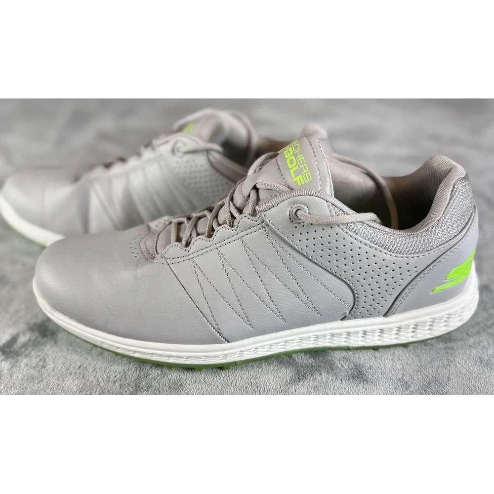 Skechers GO GOLF Shoes Mens Size 8.5 Gray Goga‎ Max Lightweight Spikeless Golf